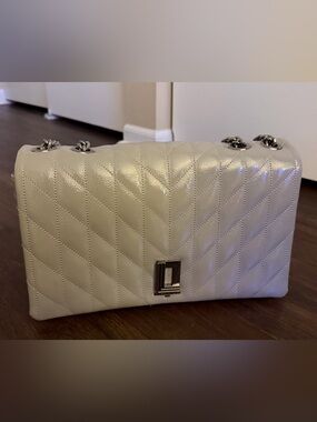 Karl Lagerfeld Gray patent leather